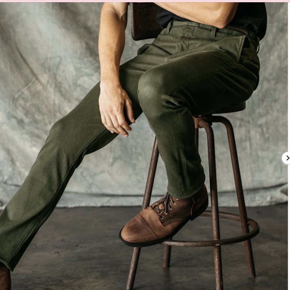 The Axe Denit Chino - Military Green